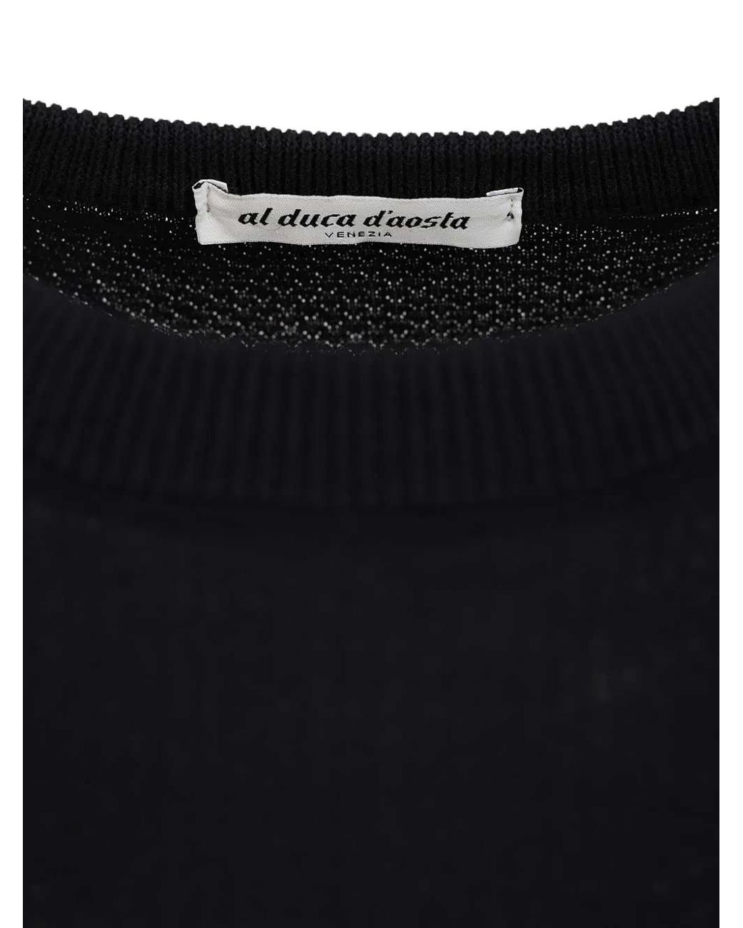 Al Duca D'aosta Black Short Sleeve T-Shirt for men