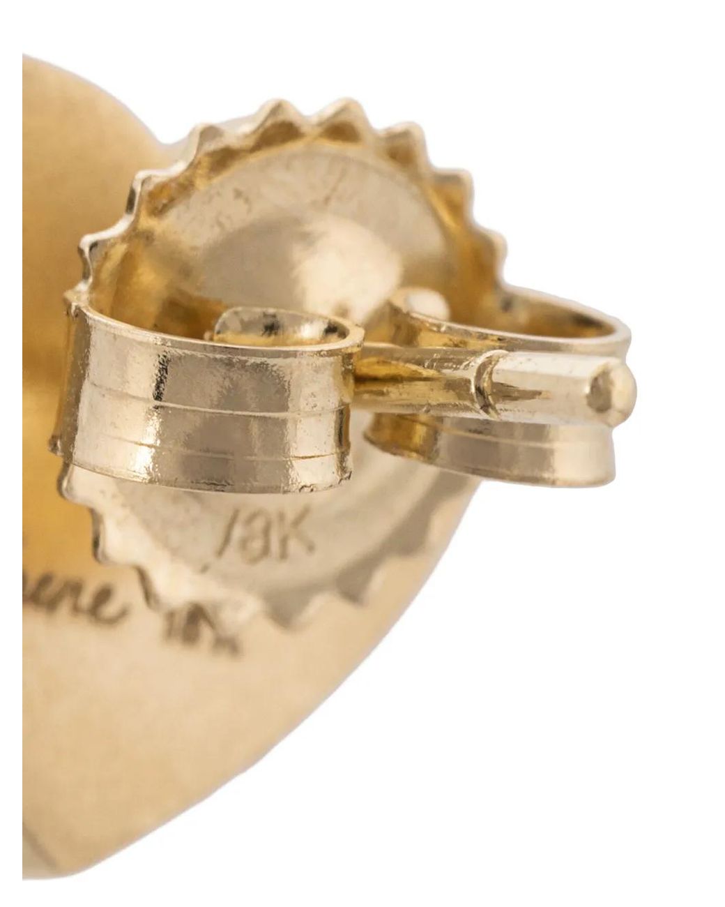 Irene Neuwirth White 18Kt Heart Stud Earrings