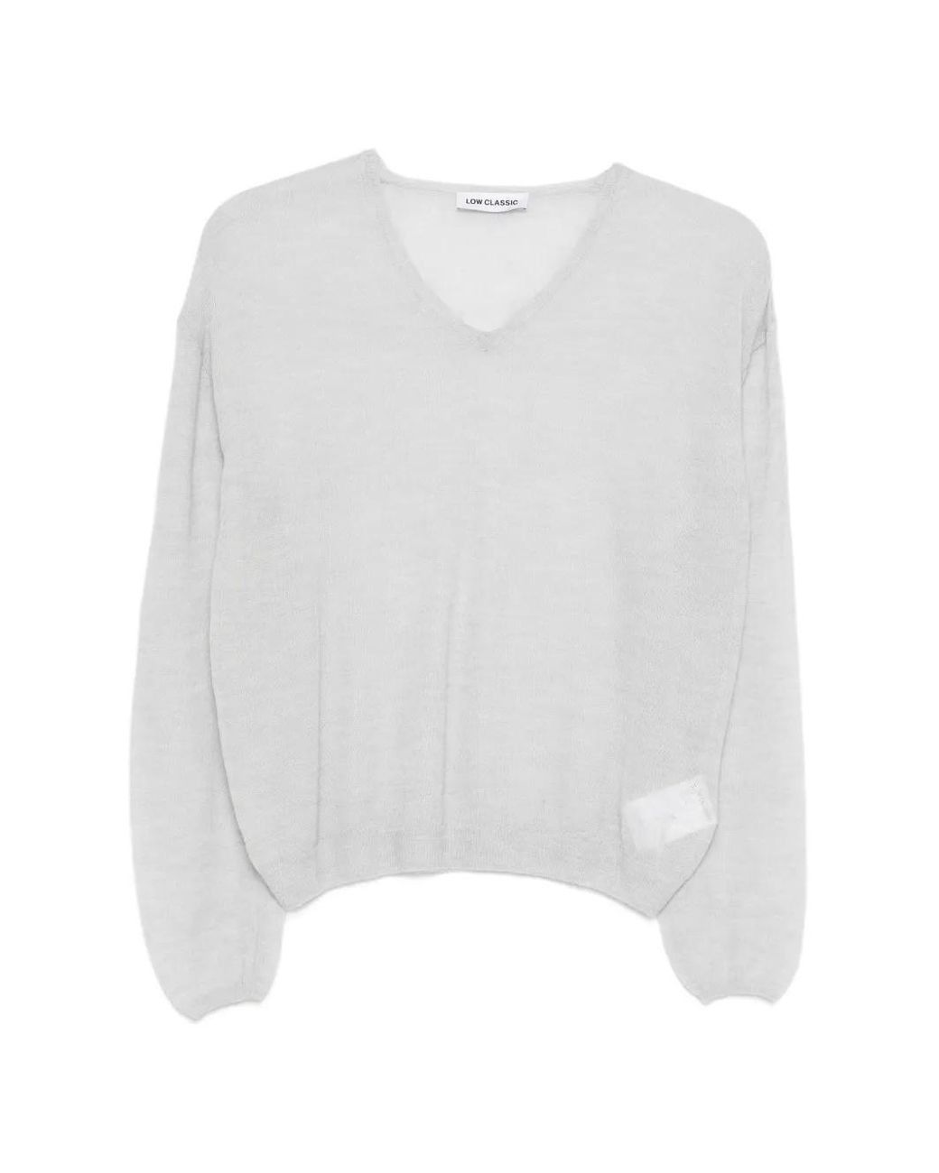 Low Classic White Pull À Col V