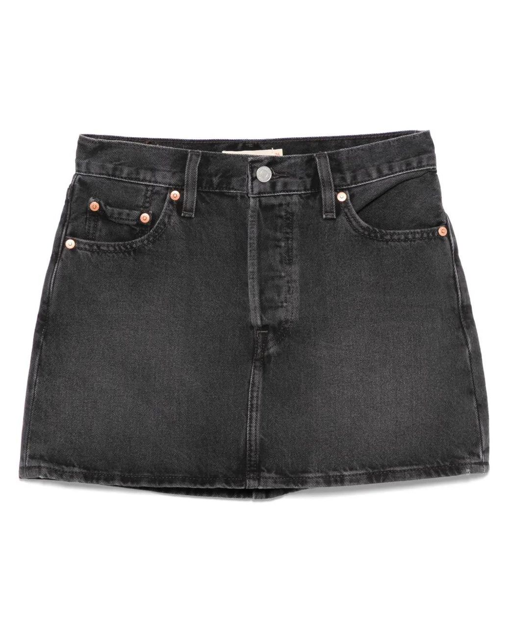 Levi's Black Icon Mini Skirt