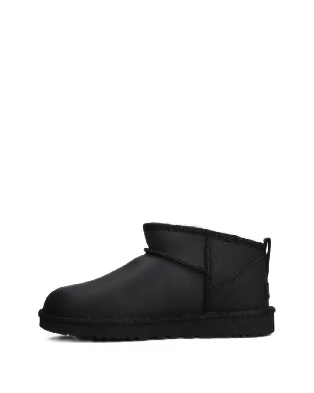 Ugg Black Classic Ultra Mini Leather Boots