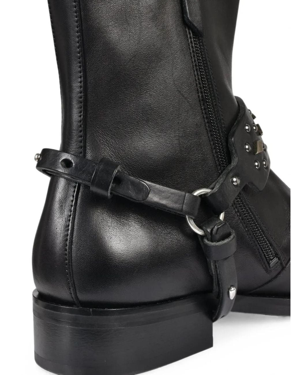 Our Legacy Black Studded Boot Straps for men