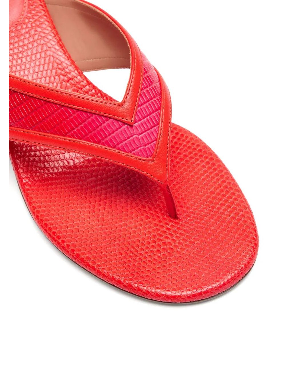 Malone Souliers Red Koko Thong-Style Sandals