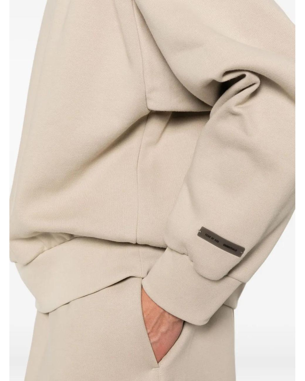 Fear Of God Natural Crew-Neck Cotton Sweatshirt for men