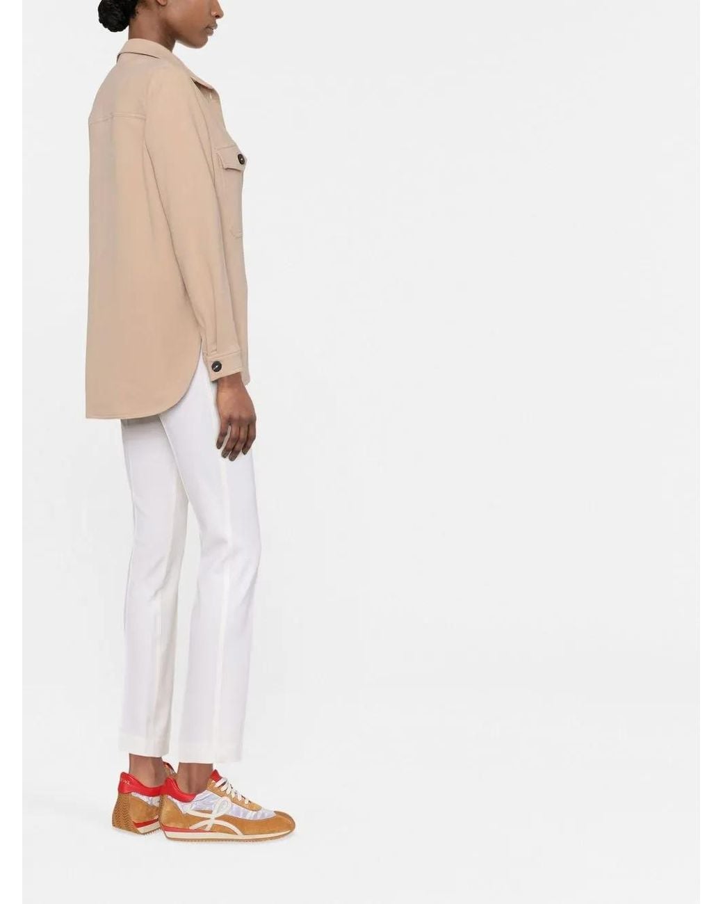 P.A.R.O.S.H. White Slim Trouser
