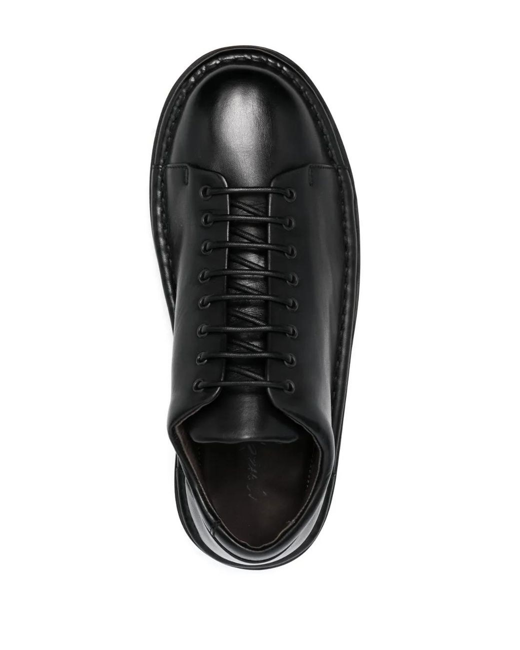 Marsèll Black Pallottola Lace-Up Leather Oxfords