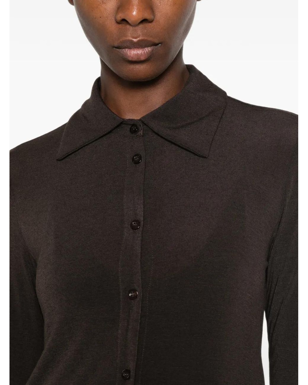 Dixie Black Long-Sleeve Button-Up Shirt