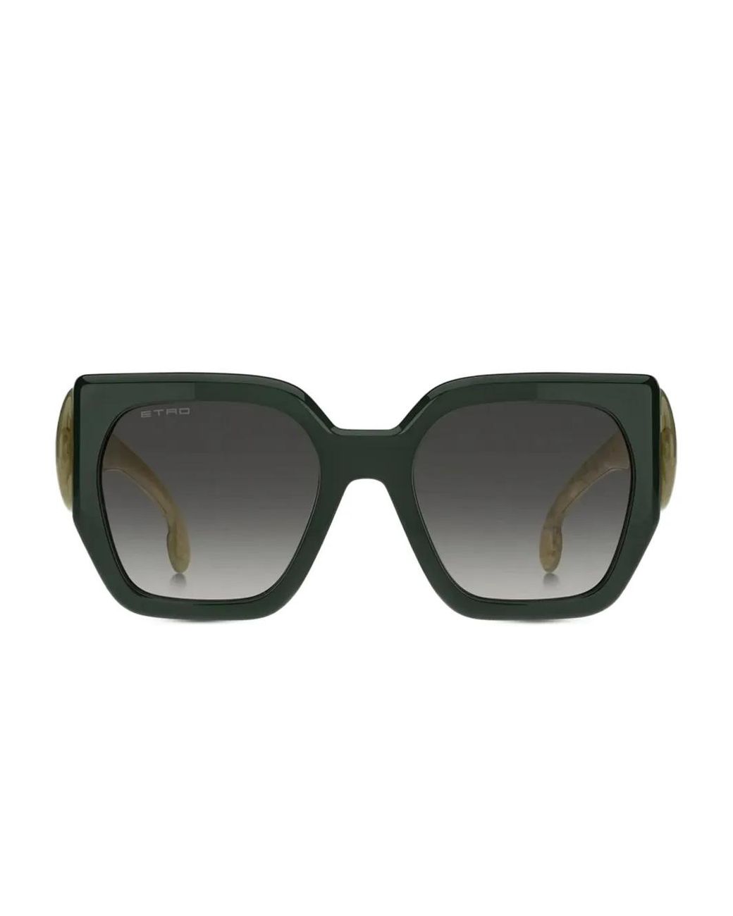 Etro Gray Geometric-Frame Sunglasses