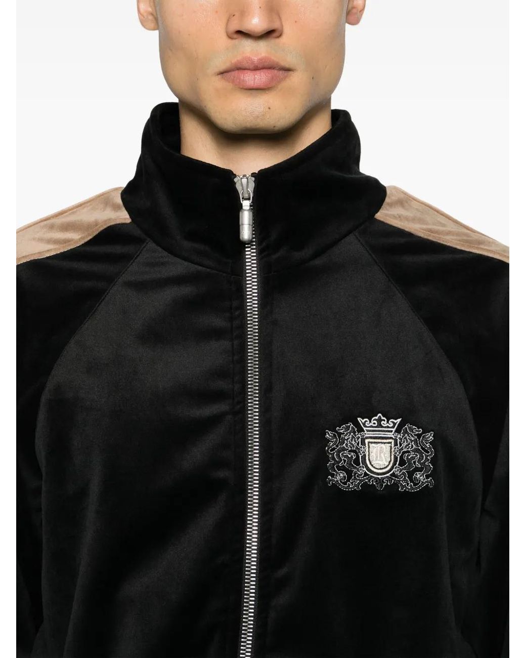 Rhude Black Sky Lounge Velvet Track Jacket for men
