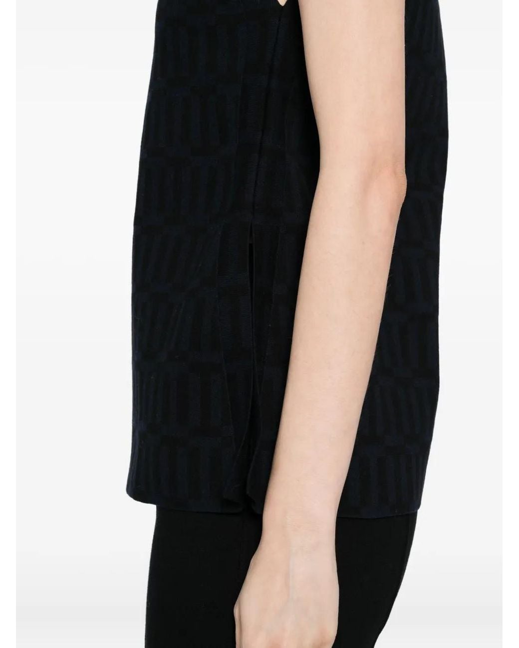 High Sport Black Asher-Apron Top