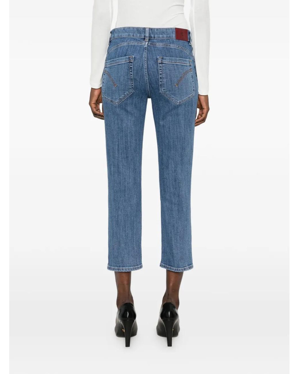 Dondup Cropped Jeans in het Blue