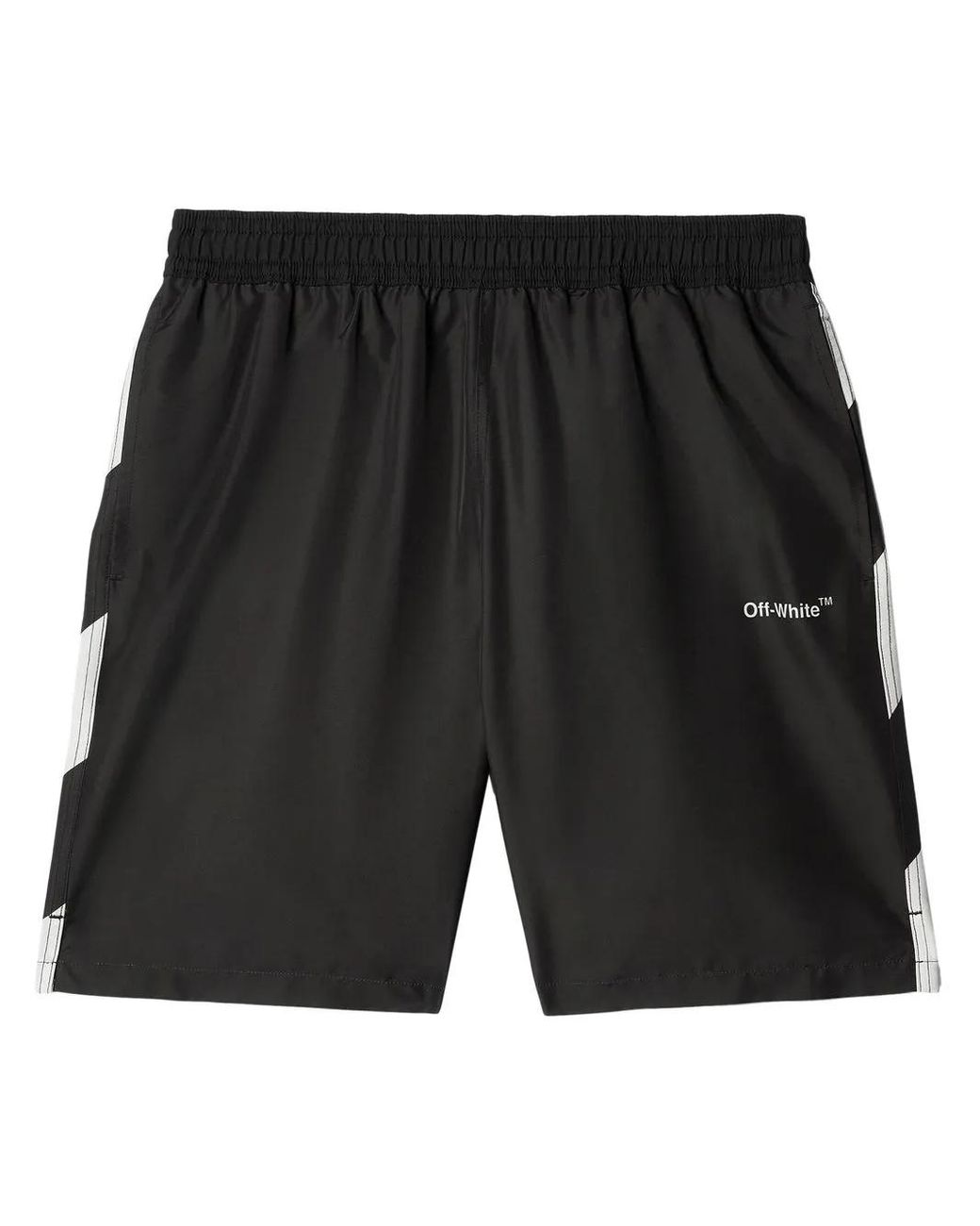 Off-White c/o Virgil Abloh Black Diag Surfer Swimshorts for men