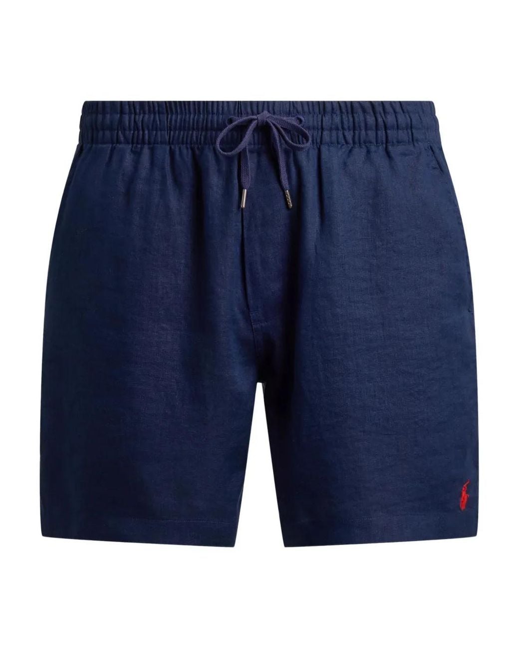 Polo Ralph Lauren Blue Drawstring Linen Shorts for men