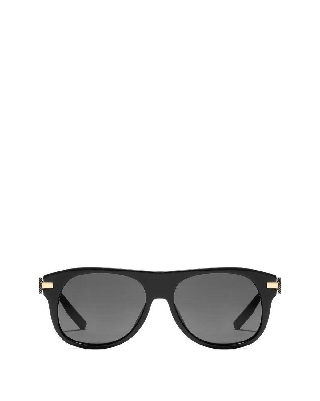 Dolce & Gabbana Black Metal Plaque Sunglasses for men