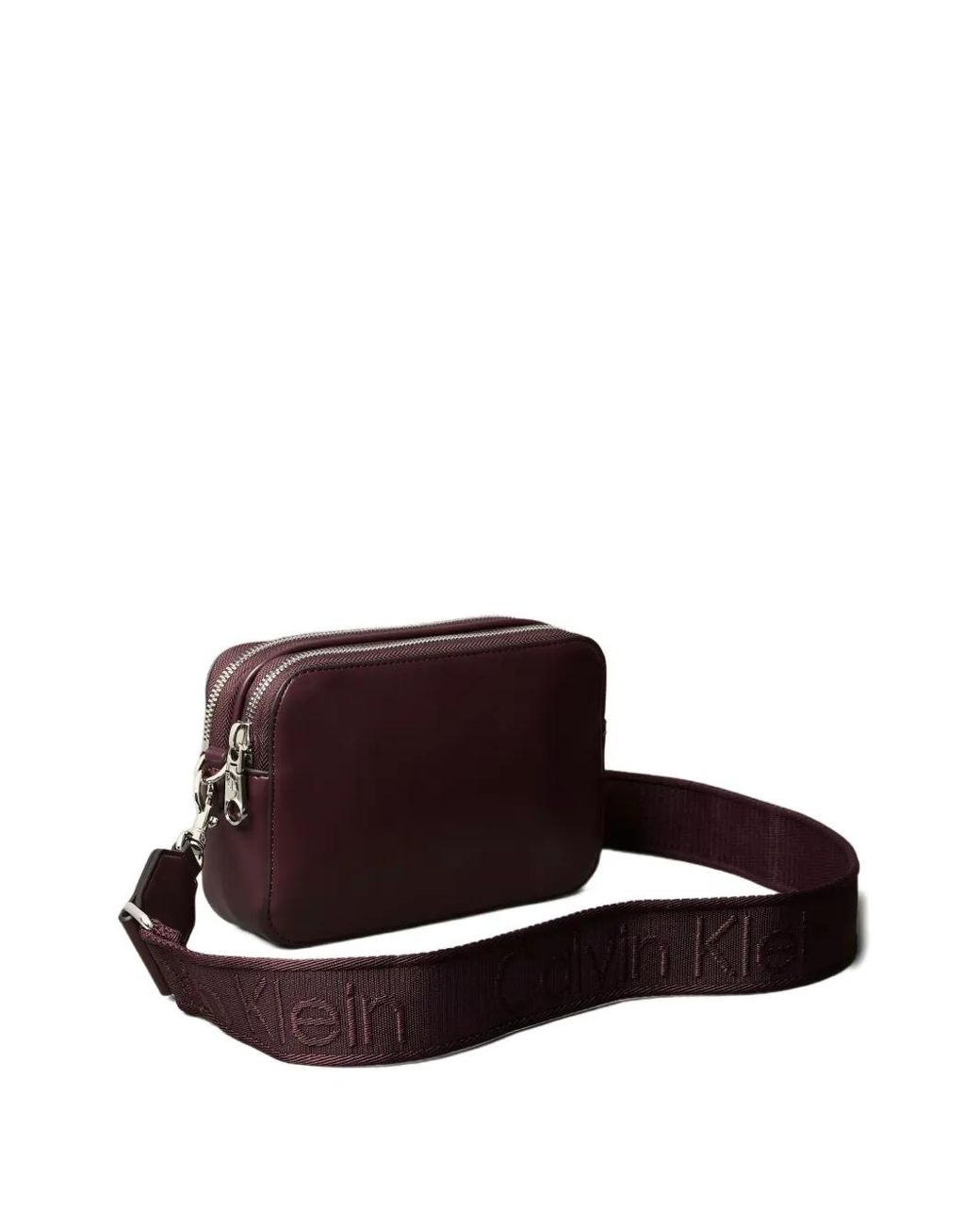 Calvin Klein Purple Zip Shoulder Bag