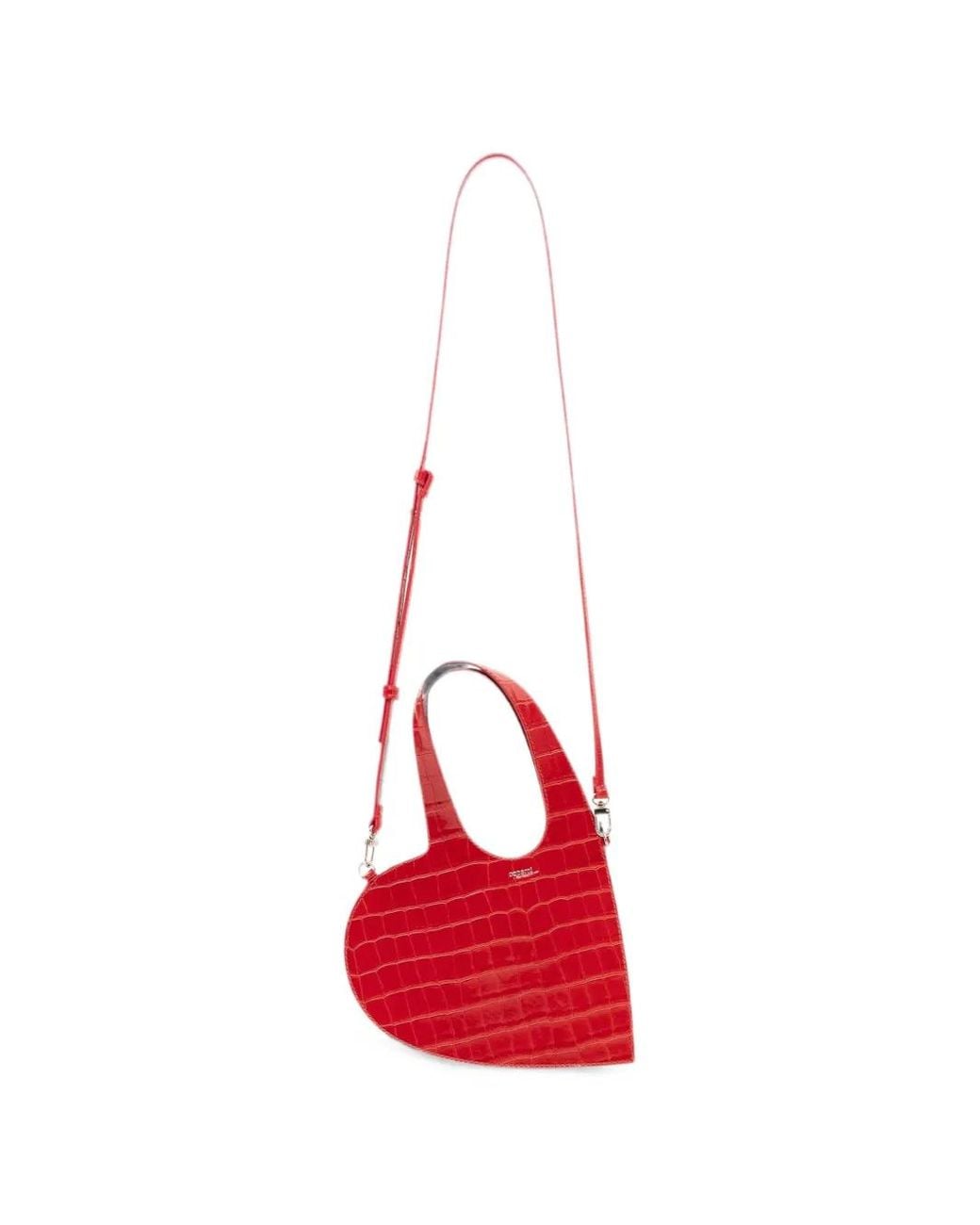 Coperni Red Mini Tote Handbag With Shoulder Strap