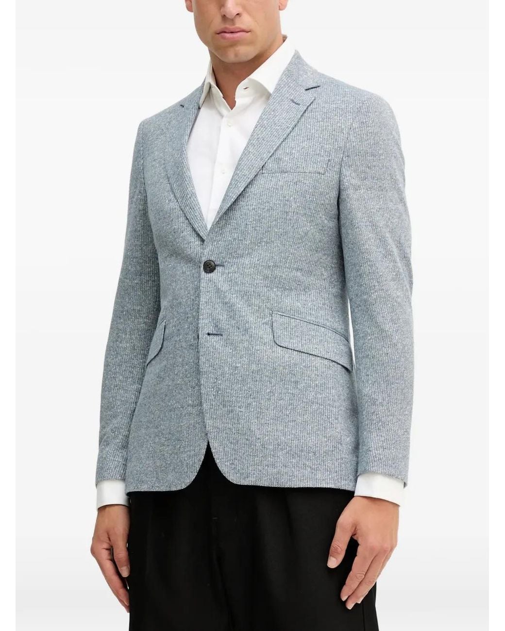 Blazer Con Solapas De Muesca Hackett de hombre de color Gray