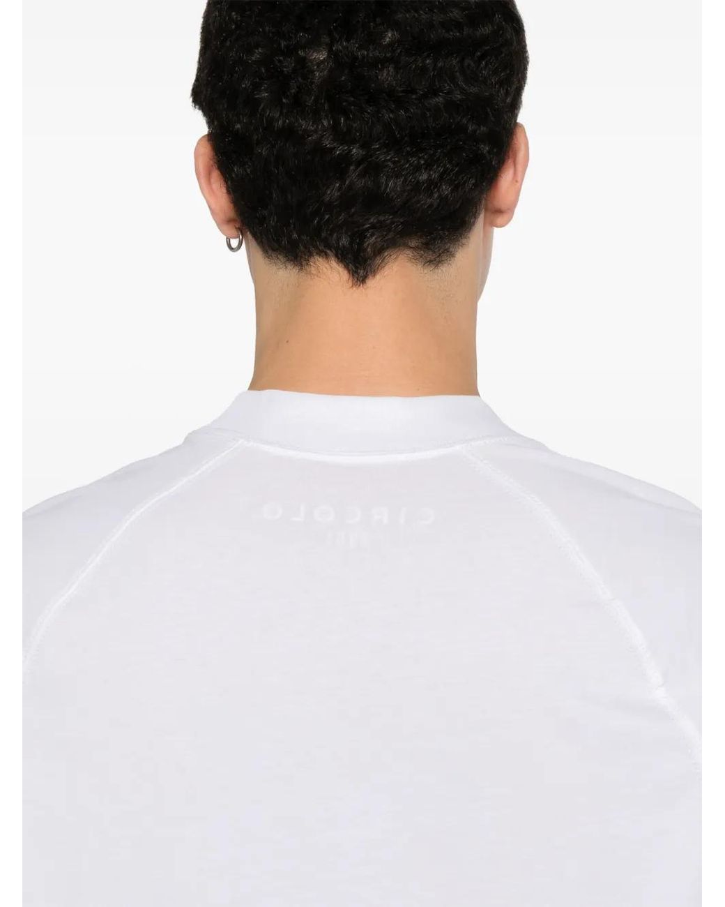Circolo 1901 White Raglan-Sleeve Cotton T-Shirt for men