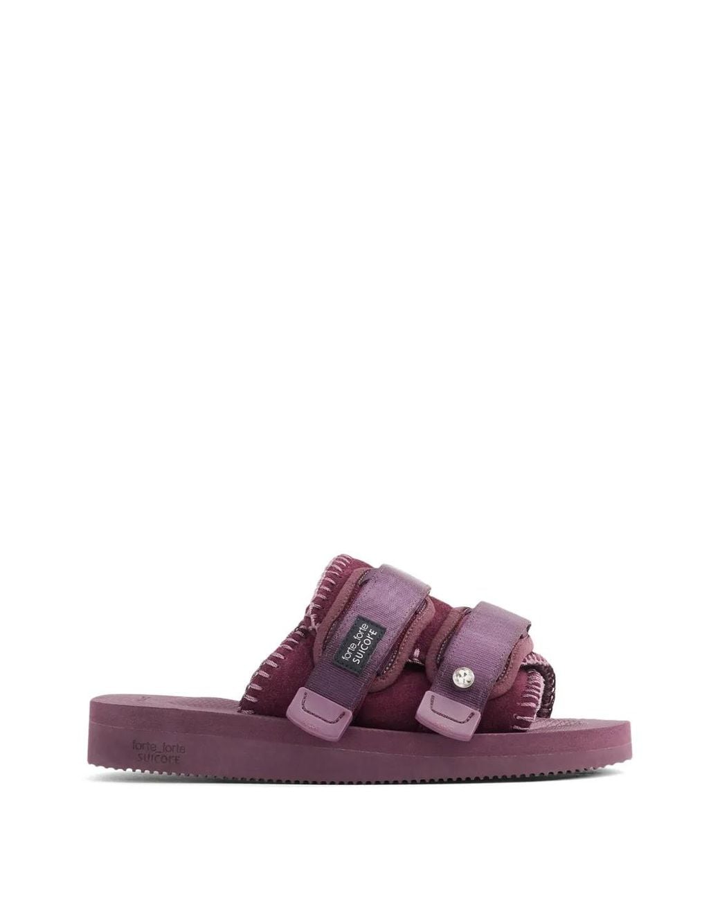 Forte_forte Purple Suicoke Double-Strap Leather Sandals