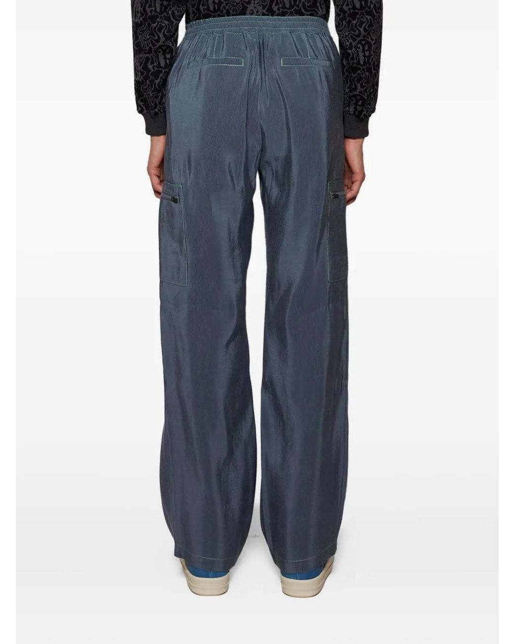 Pantalones De Seda Casella Meyer de hombre de color Blue