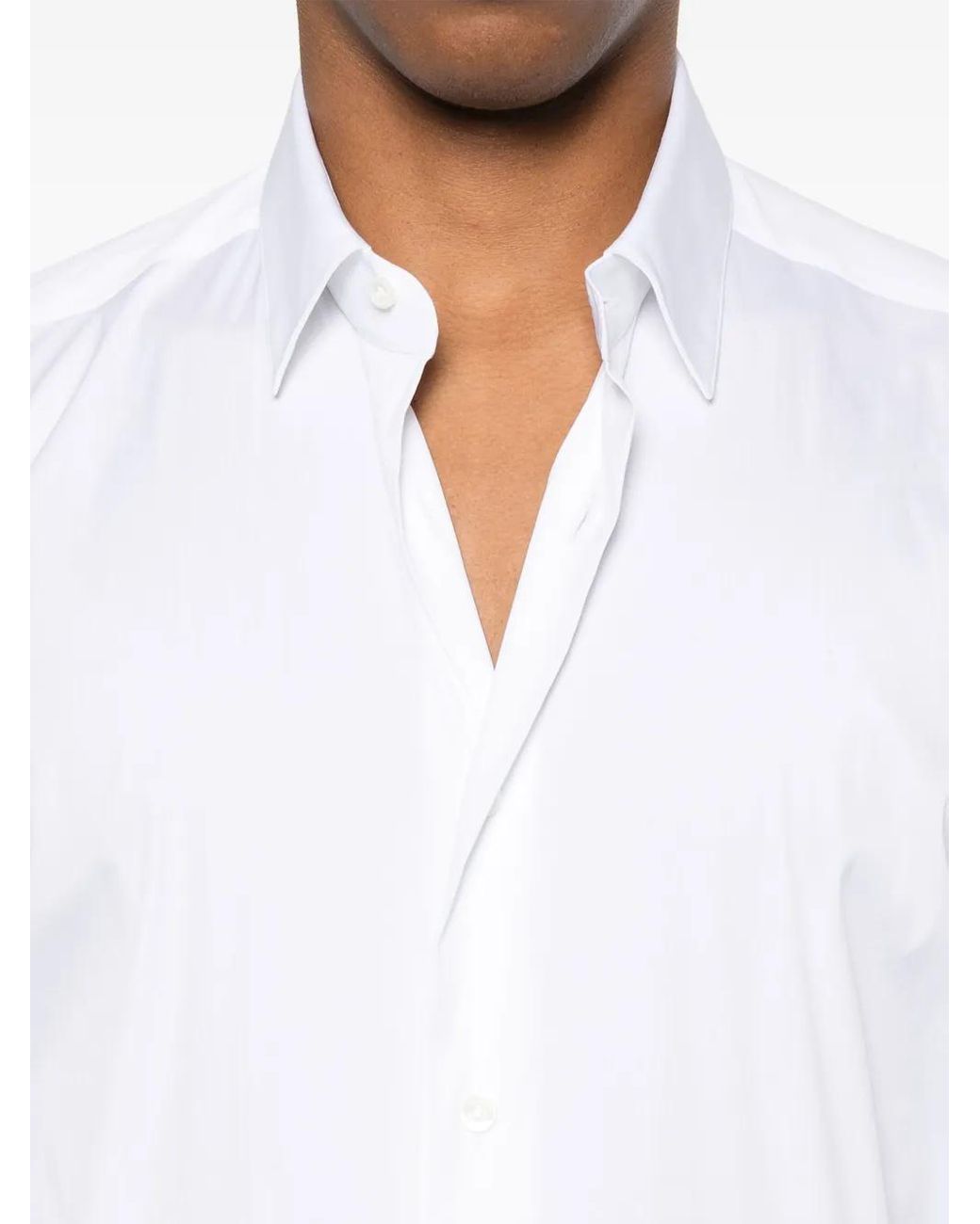 Mazzarelli Button-Down Overhemd in het White voor heren