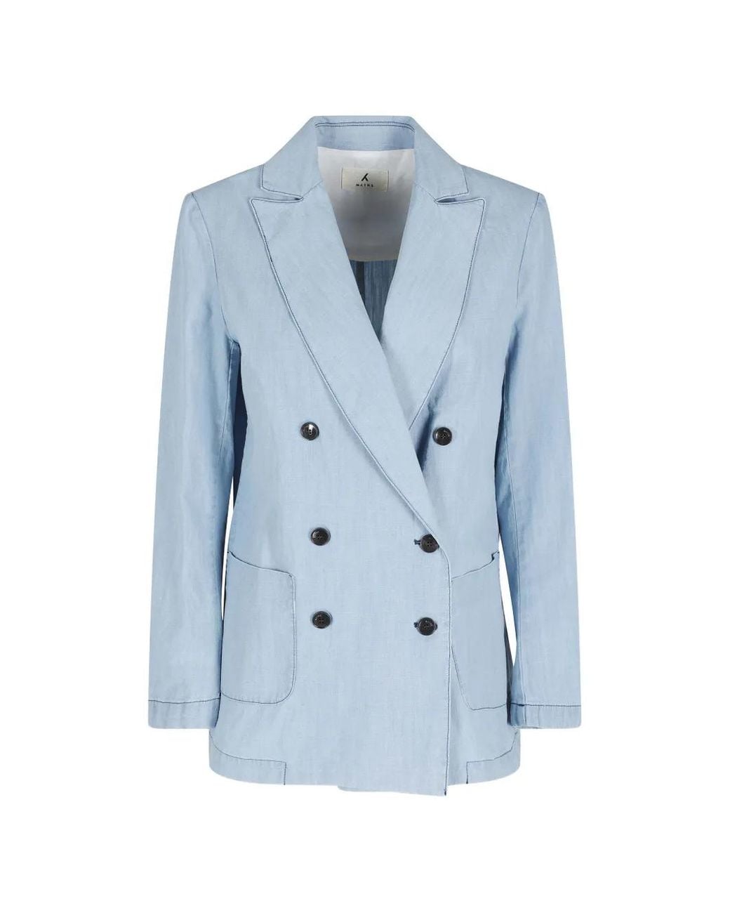 Myths Blue Double-Breasted Jacket