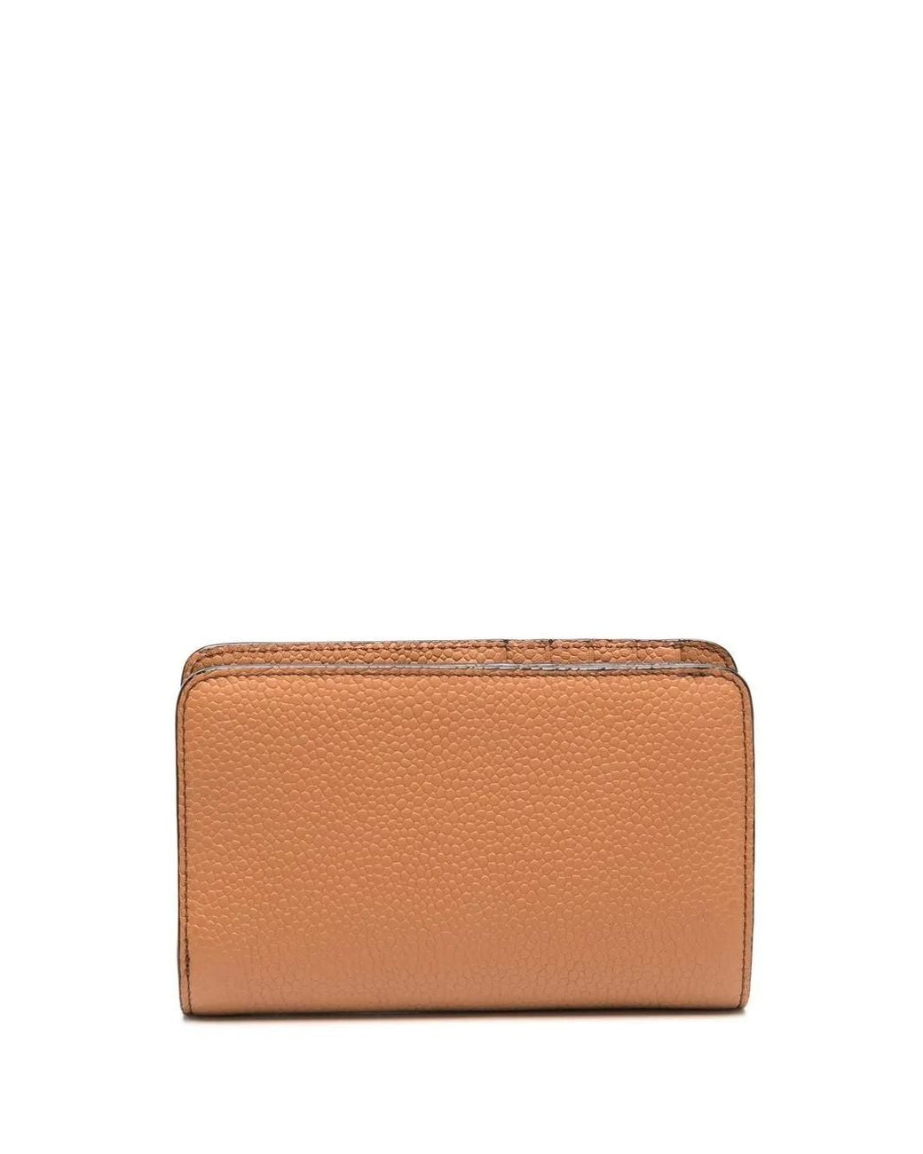 Lancel Brown Zip Compact Wallet