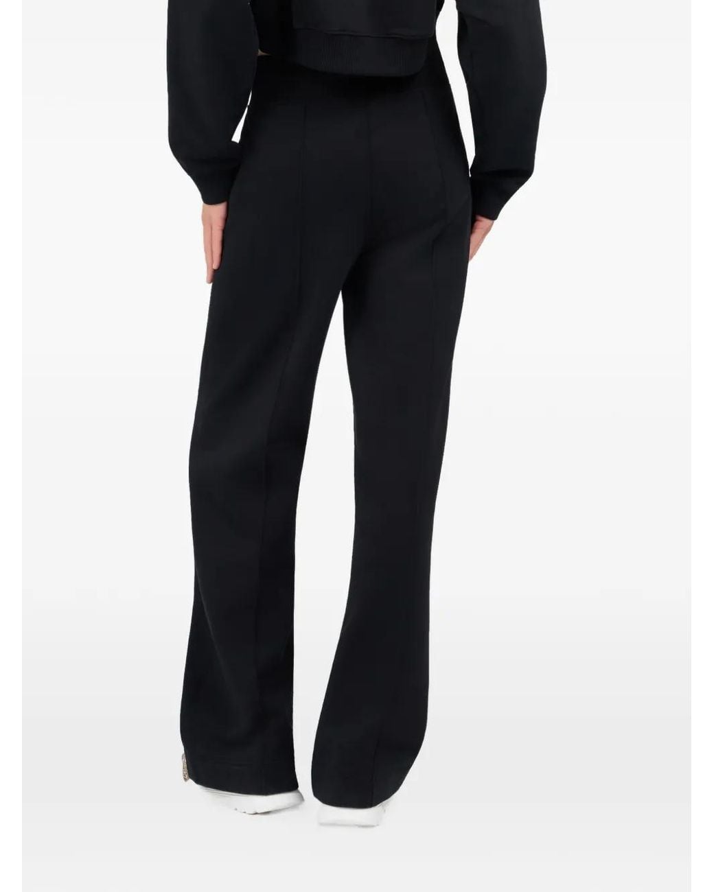 Roberto Cavalli Black Logo-Plaque Drawstring Track Pants