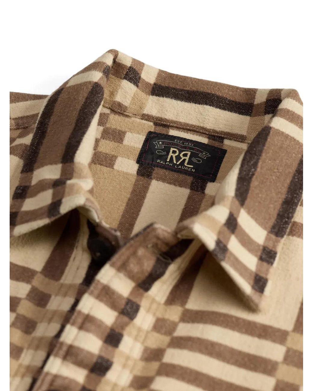 RRL Geruit Overhemd in het Metallic voor heren