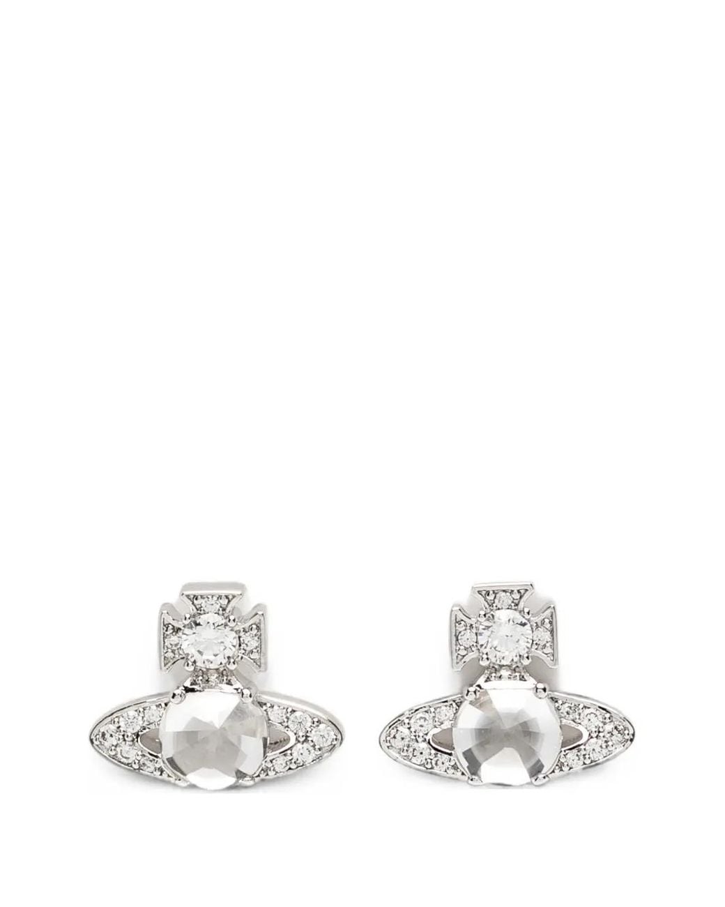 Vivienne Westwood White Ondina Earrings