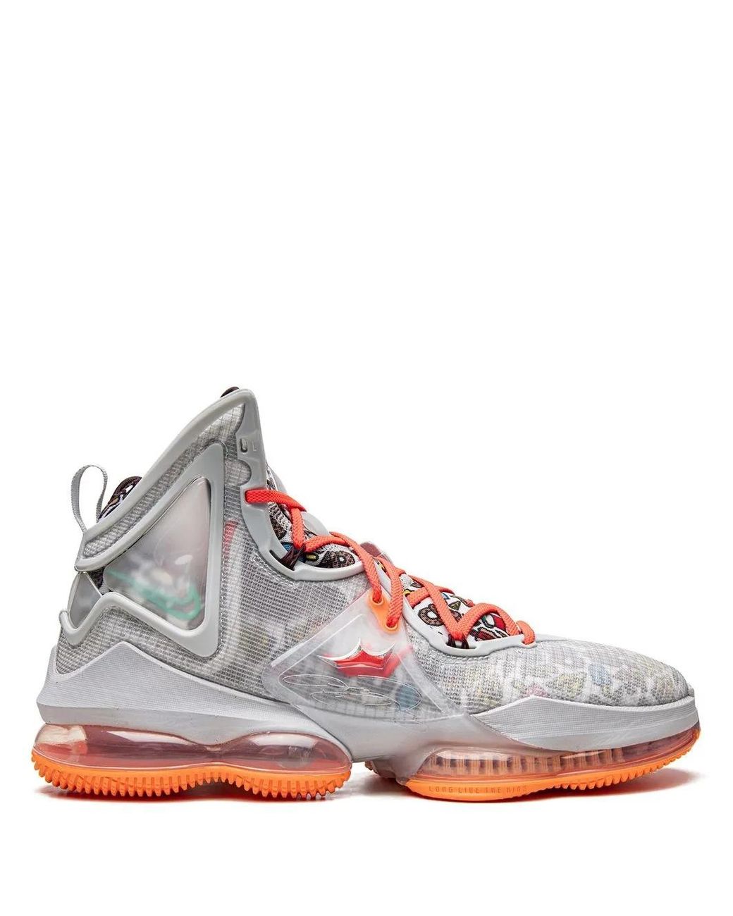 Nike White Lebron 19 "Fast Food" Sneakers for men
