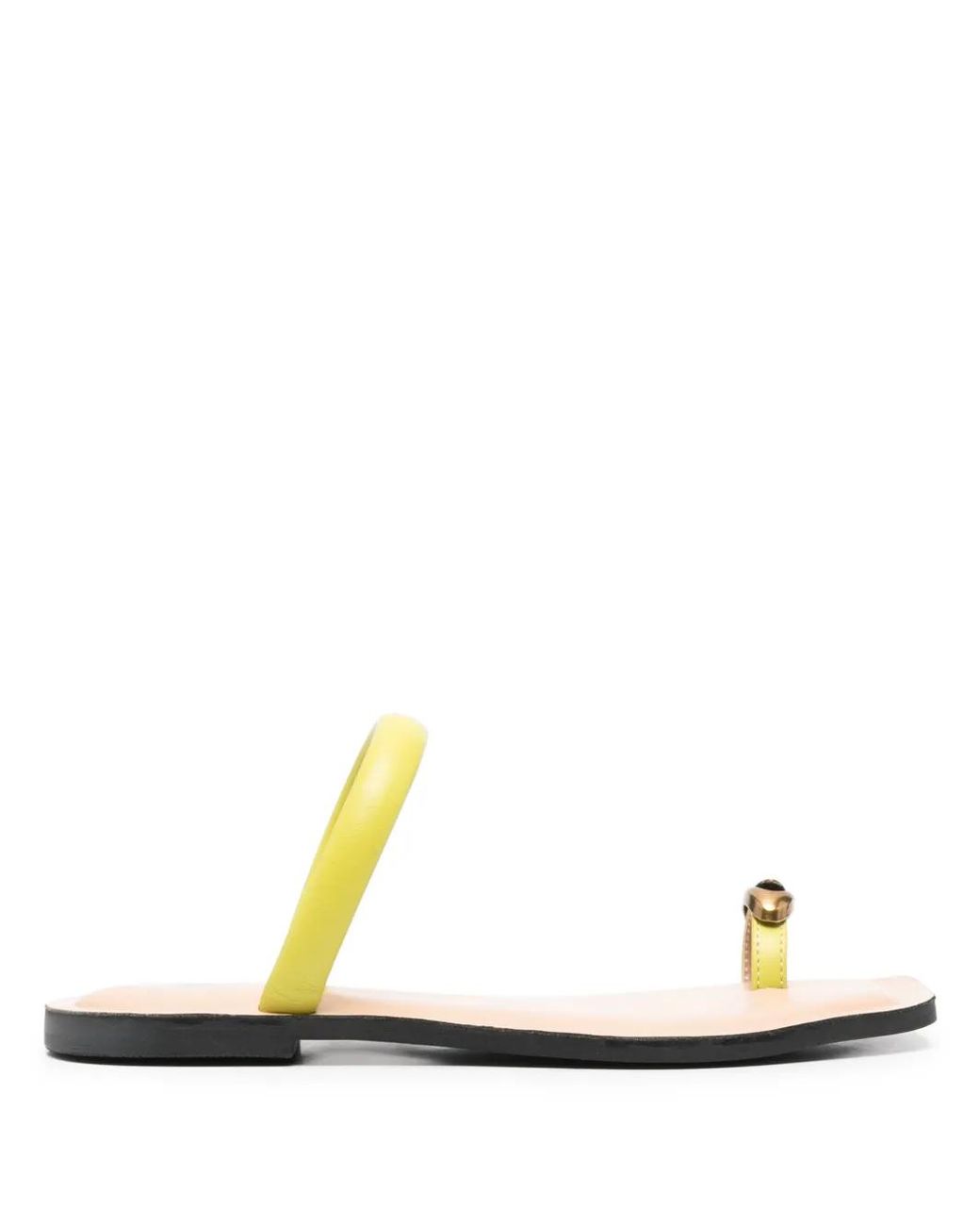 Twinset White Rhinestone-Embellished Sandals