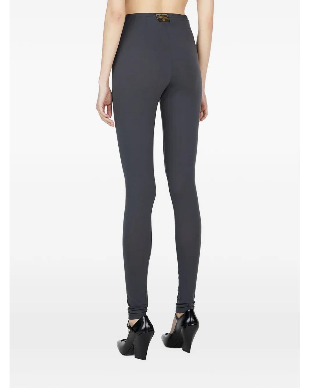 Raf Simons Blue Logo-Patch Leggings