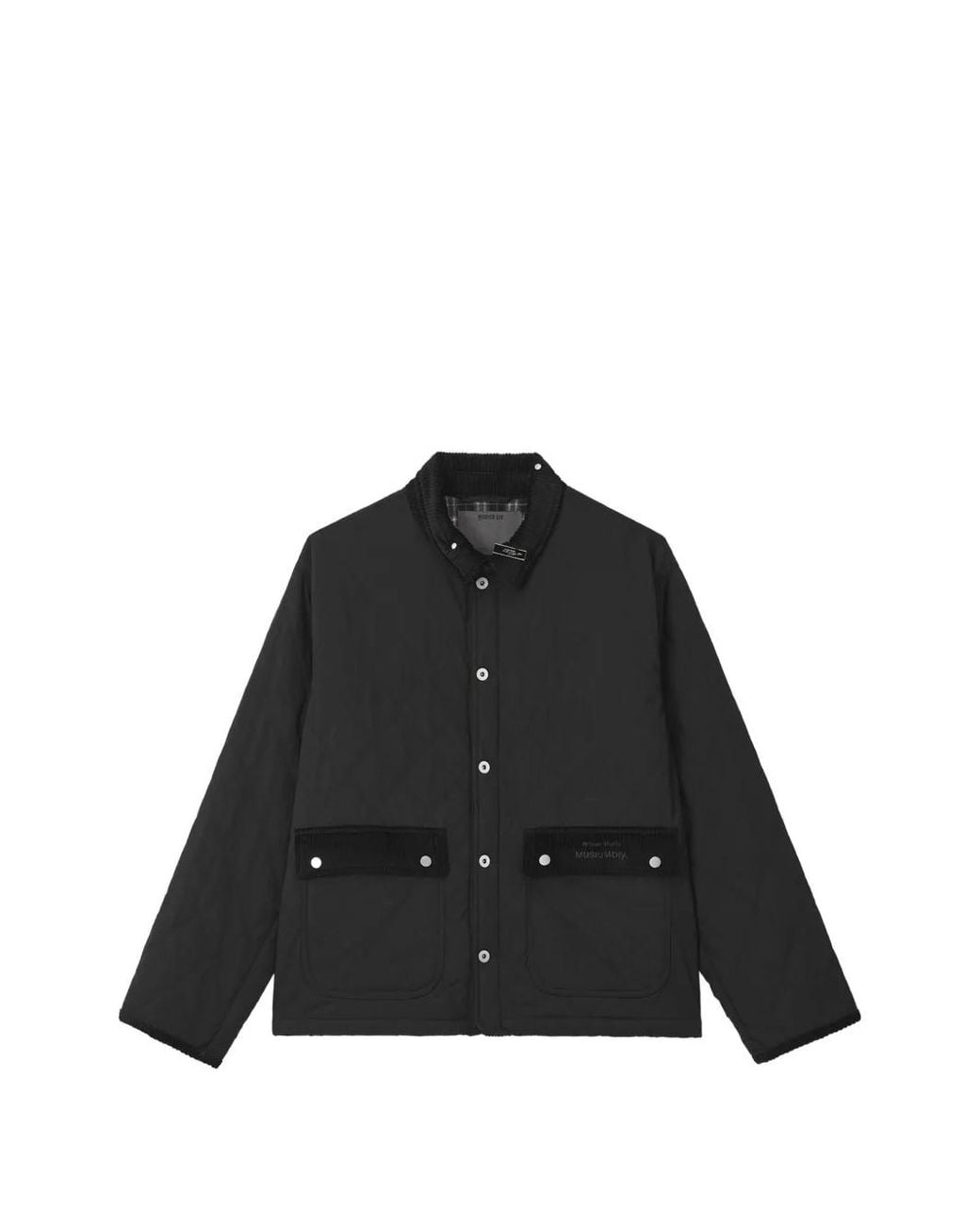 Musium Div. Black Diamond-Quilted Jacket for men