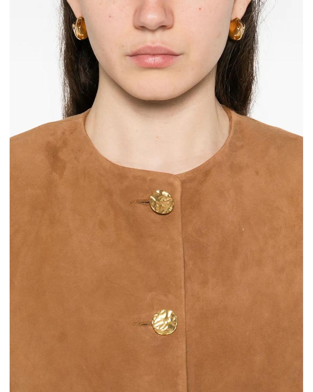 Arma Brown Button-Up Jacket