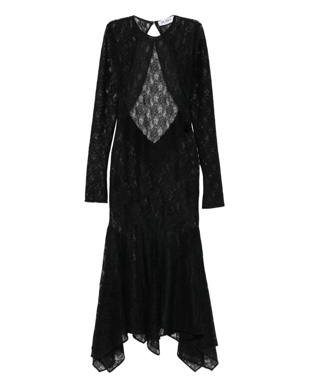 The Attico Black Lace Dress