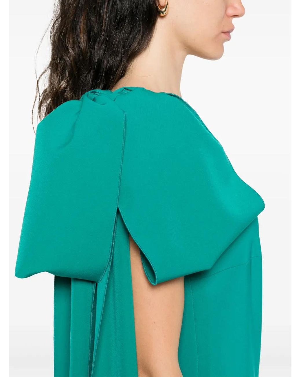 Atu Body Couture Green One-Shoulder Maxi Dress