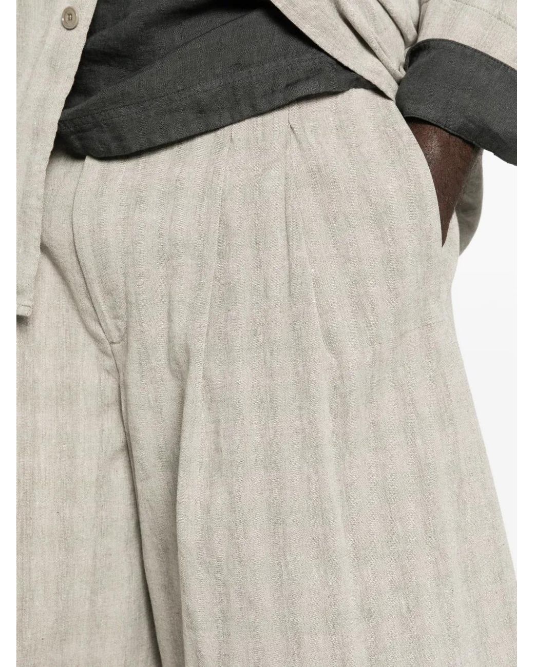 Pantalones Cortos Split A Cuadros Our Legacy de hombre de color White