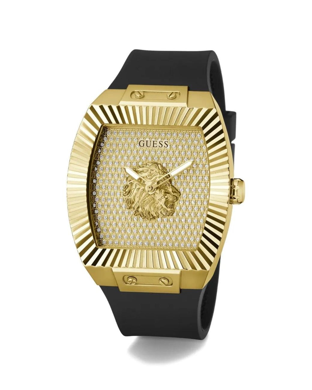 Guess Metallic Tone Analog Watch for men