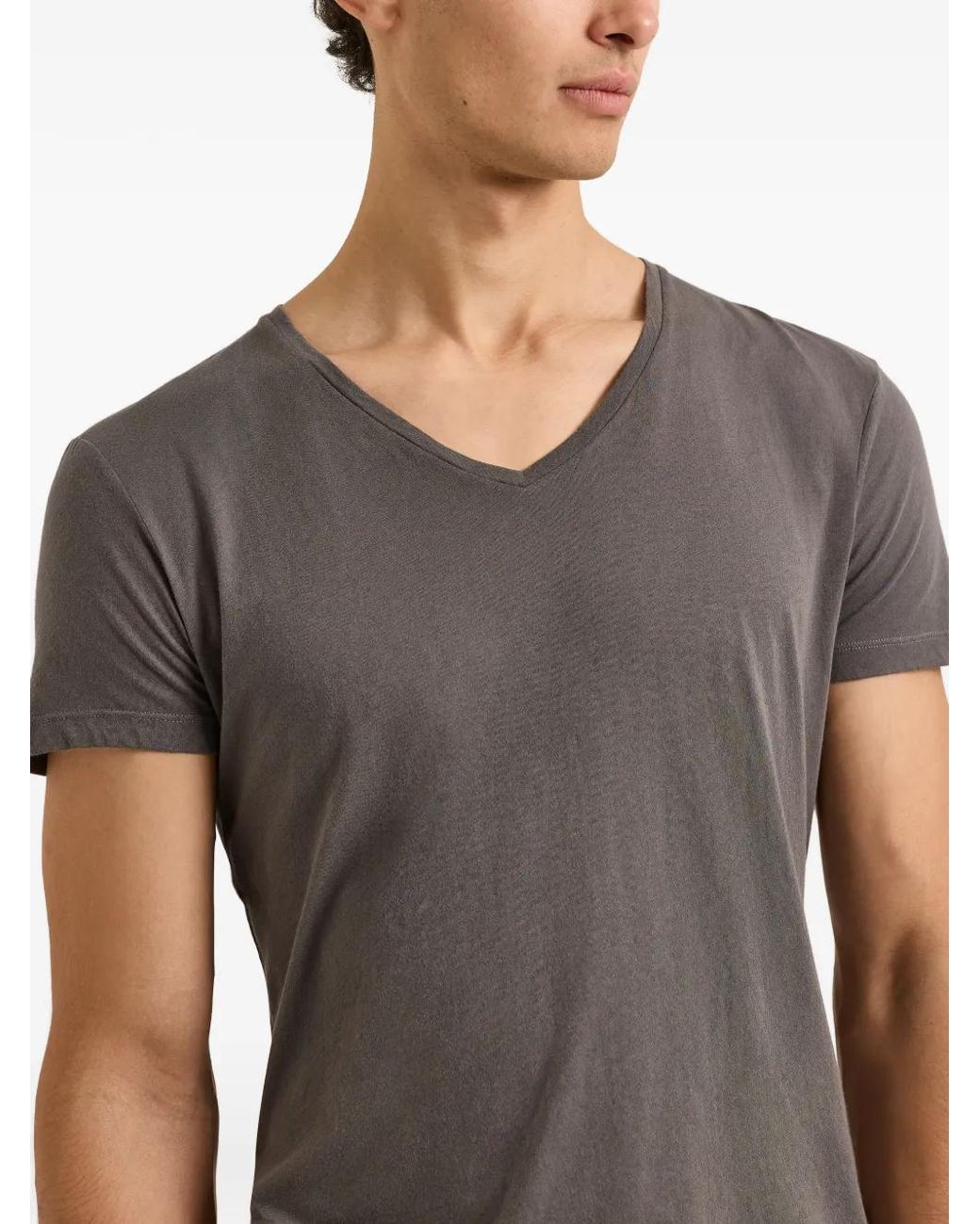 Orlebar Brown Gray Ob-V Short-Sleeve V-Neck T-Shirt for men