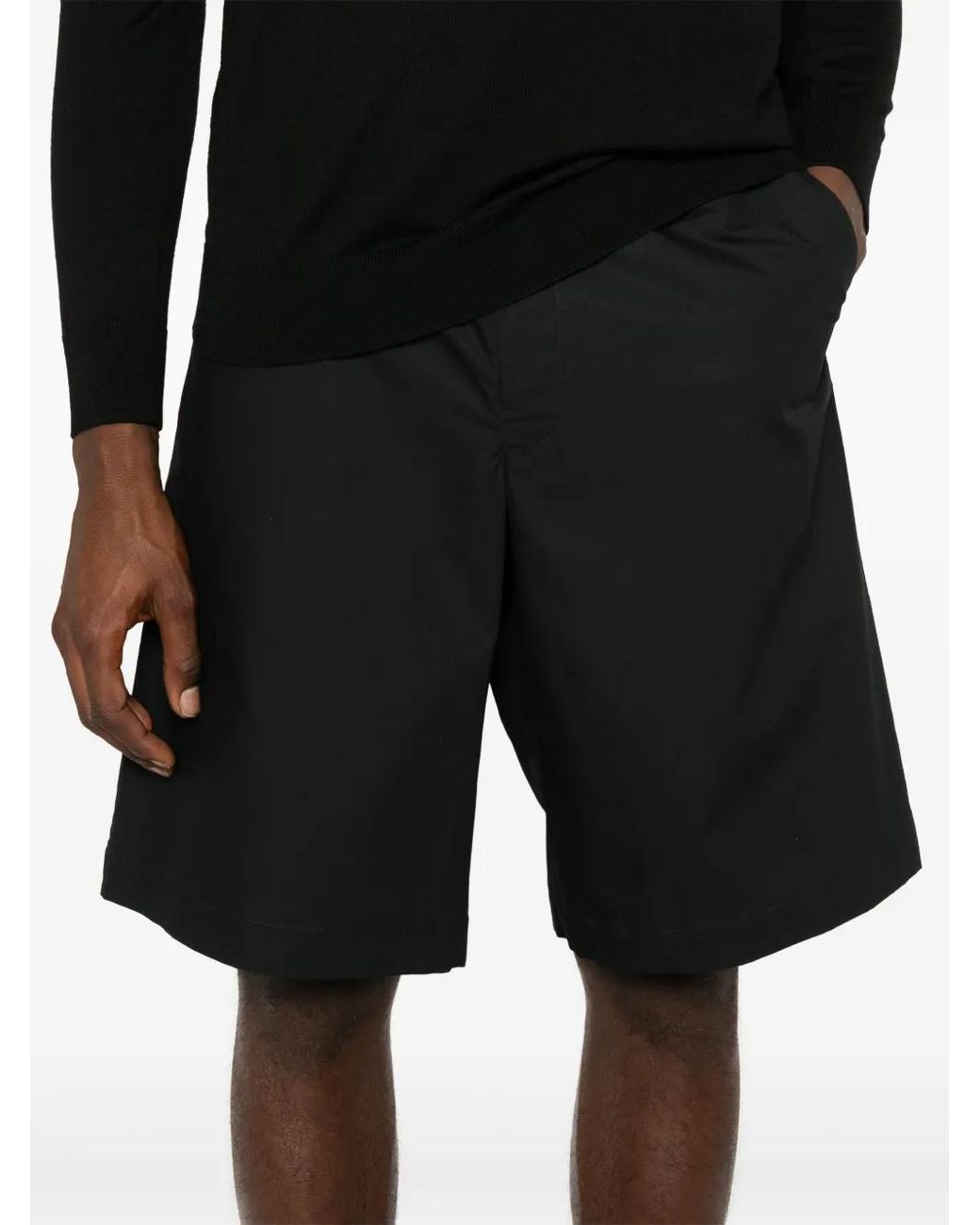 MODES GARMENTS Straight Shorts in het Black voor heren