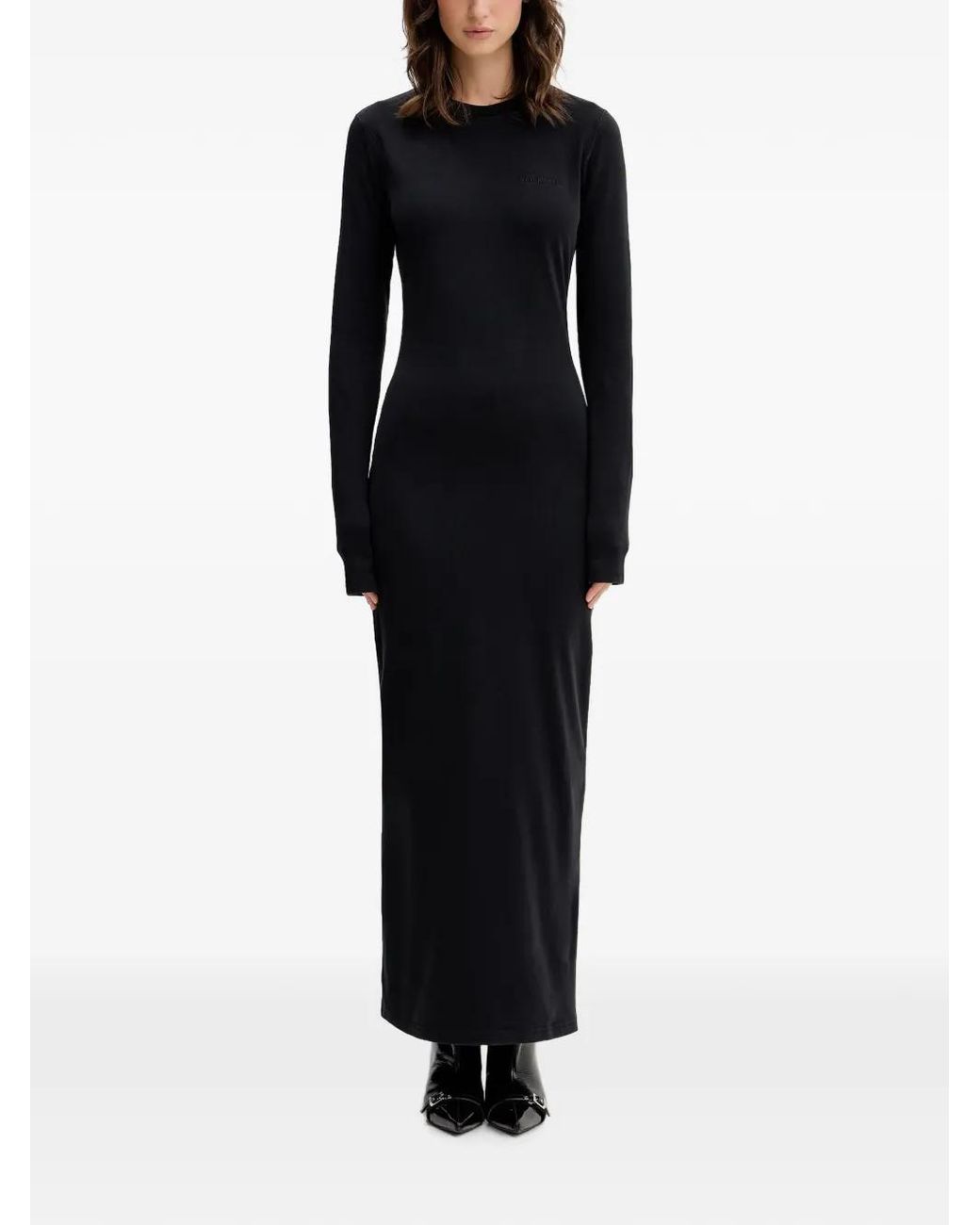 Vetements Black Long-Sleeve Maxi Dress