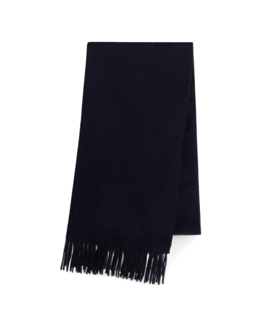 Sandro Blue Écharpe En Laine Mélangée À Franges for men