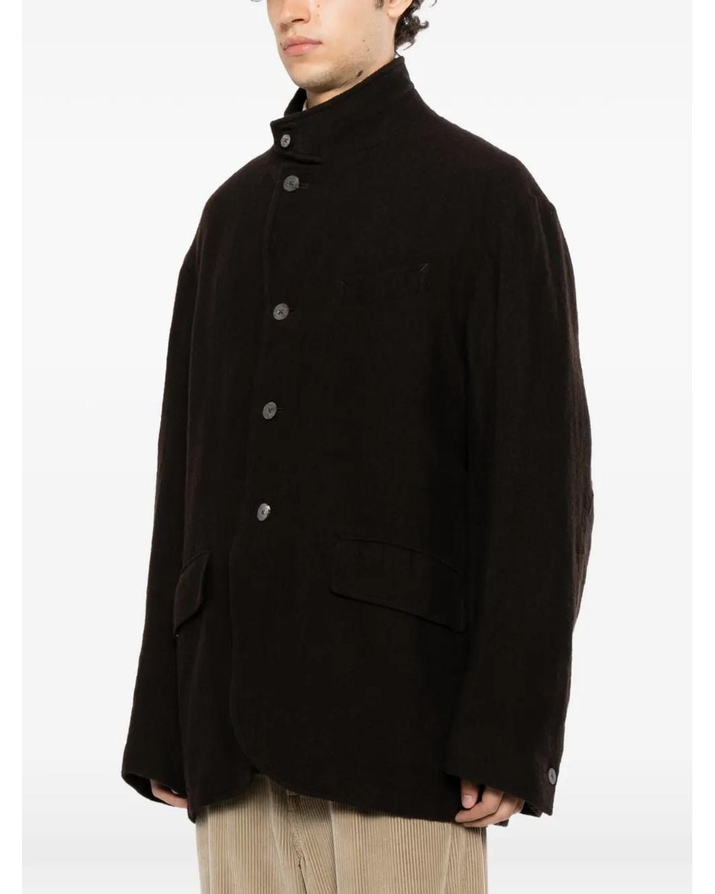 CALMLENCE Black Work-Style Tailored Jacket for men