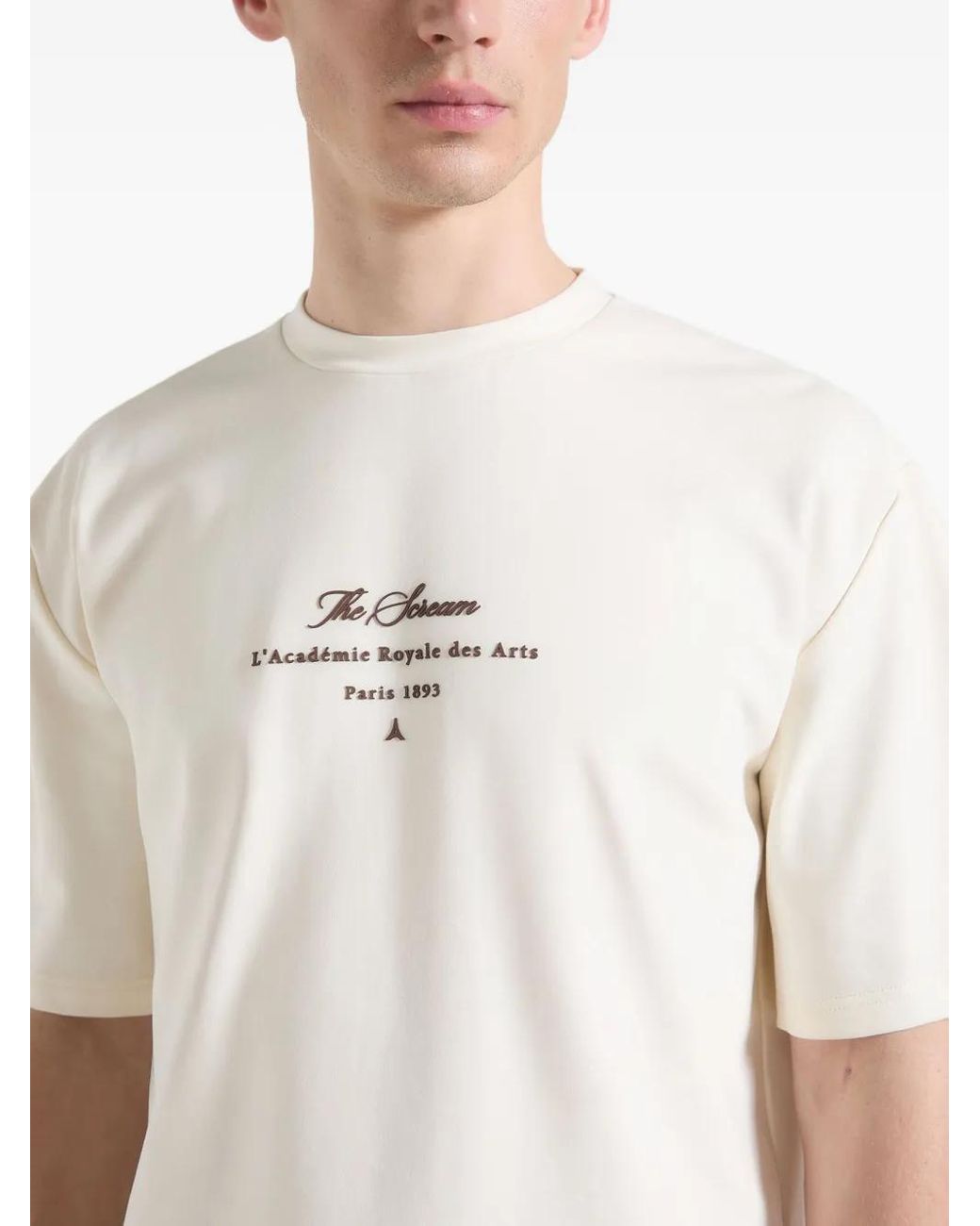Manière De Voir White The Scream Cotton T-Shirt for men