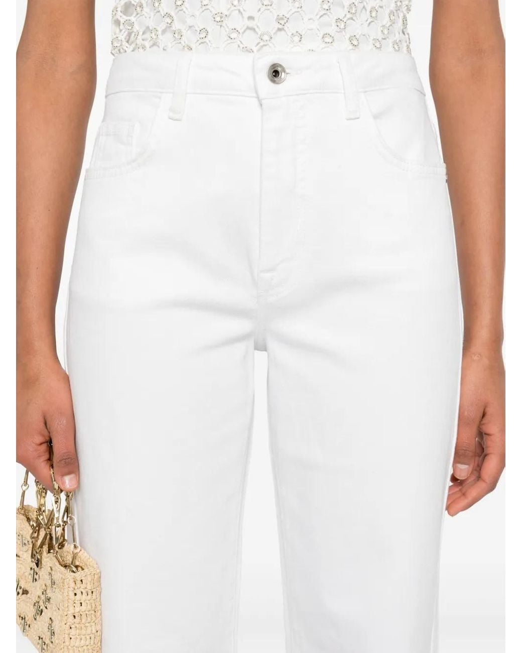 Patrizia Pepe White Essential Jeans
