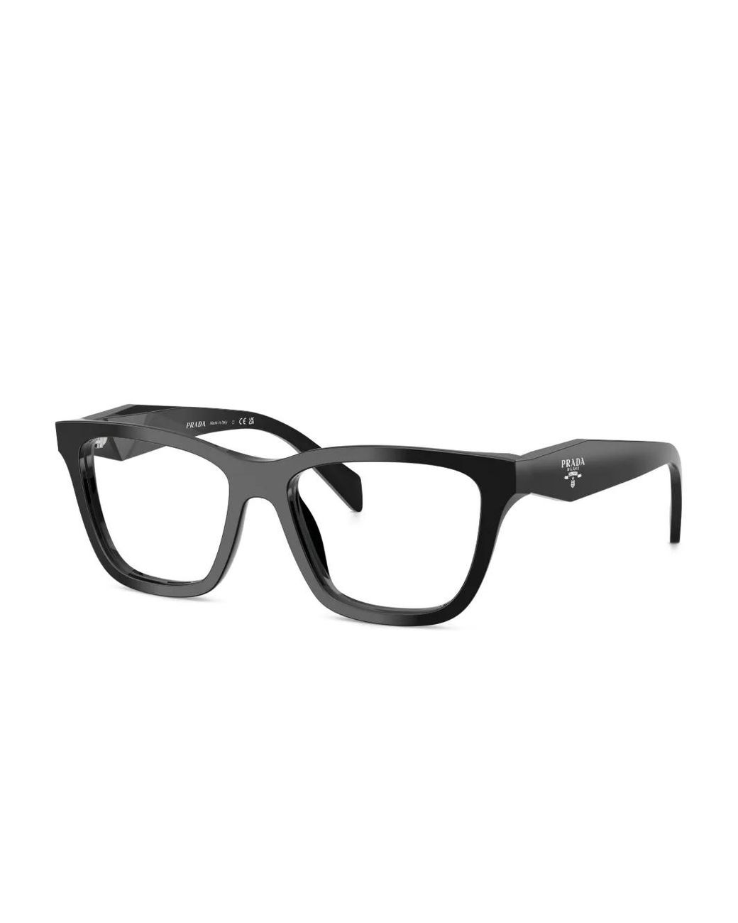 Prada Black Square-Frame Glasses