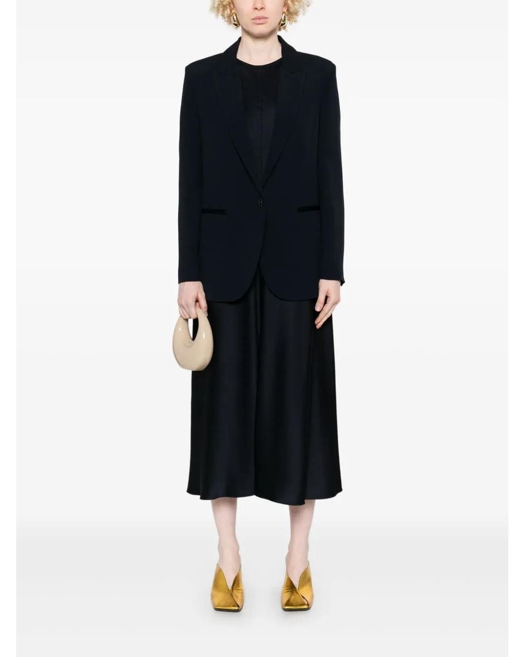 Forte_forte Blue Single-Breasted Blazer Jacket