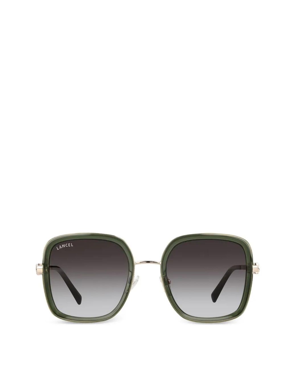 Lancel Gray Lunettes De Soleil Tess À Monture Géométrique