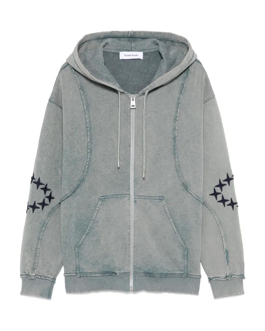 Etudes Studio Gray Raw Edges Hoodie